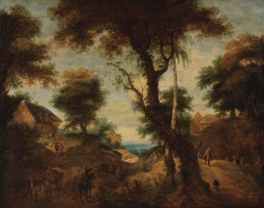 Hamlet in a Wooded Landscape