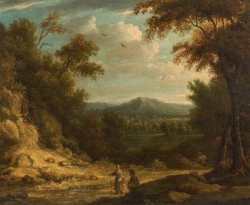 Travellers in an Extensive Landscape
