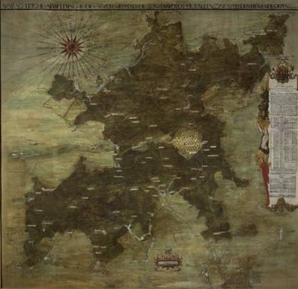 Map of the Sonian Forest 