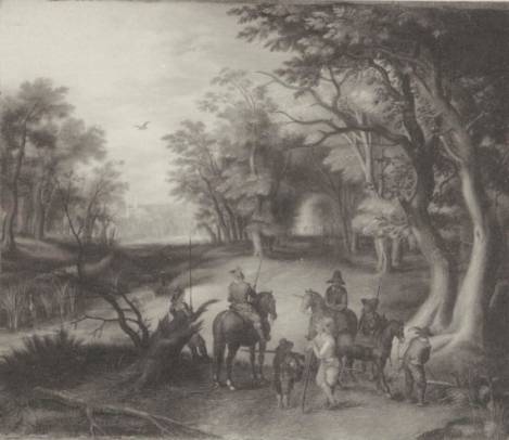 Horsemen's Halt on the Edge of a Wood