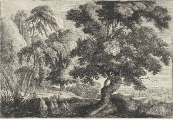 Landscape with Two Deers