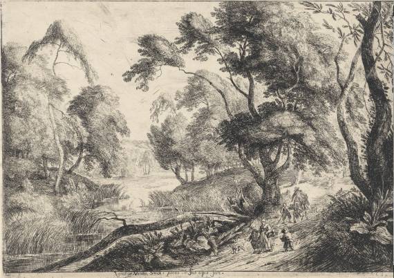 Landscape with Horseman giving Alms