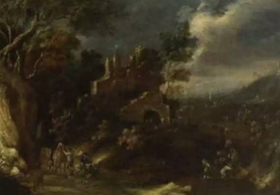 Mountainous Landscape with Ruined Castle